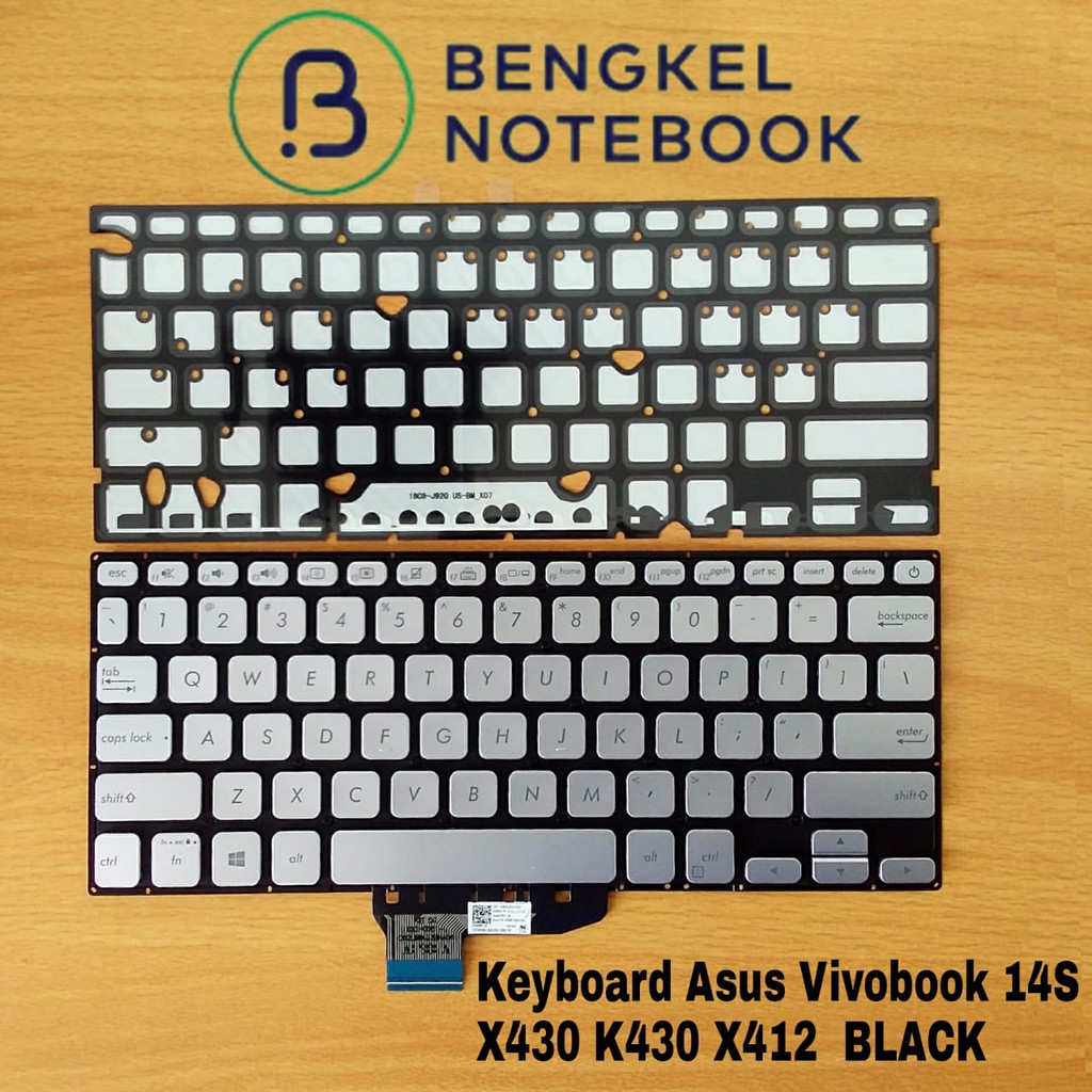 Keyboard Asus Vivobook S14 X430 X430UA X430UN X430FA Silver Backlight