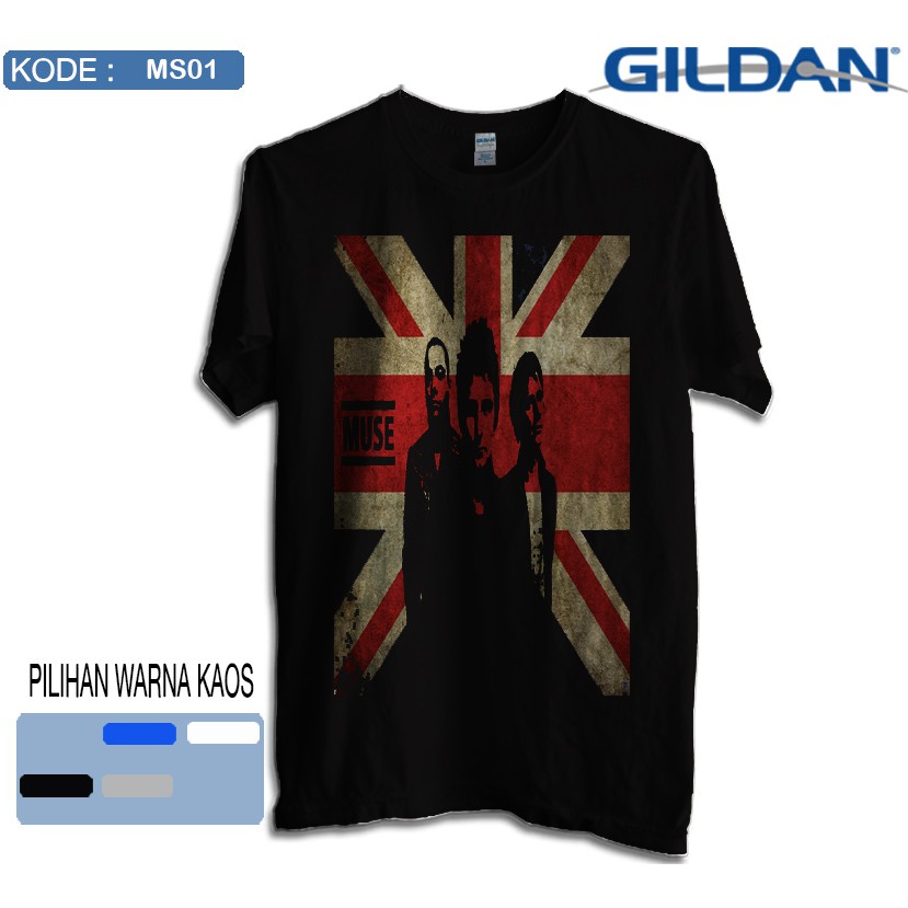 Kaos muse band original gildan softstyle ms01