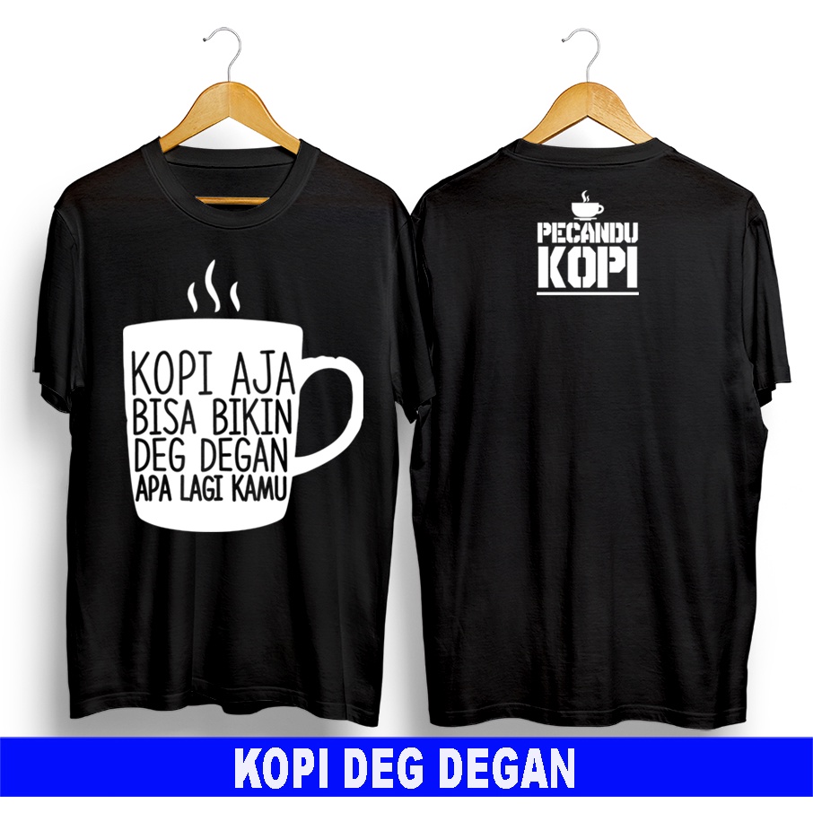 Kaos murah Kaos distro murah baju  distro pria t-shirt murah combed30s KOPI AJA