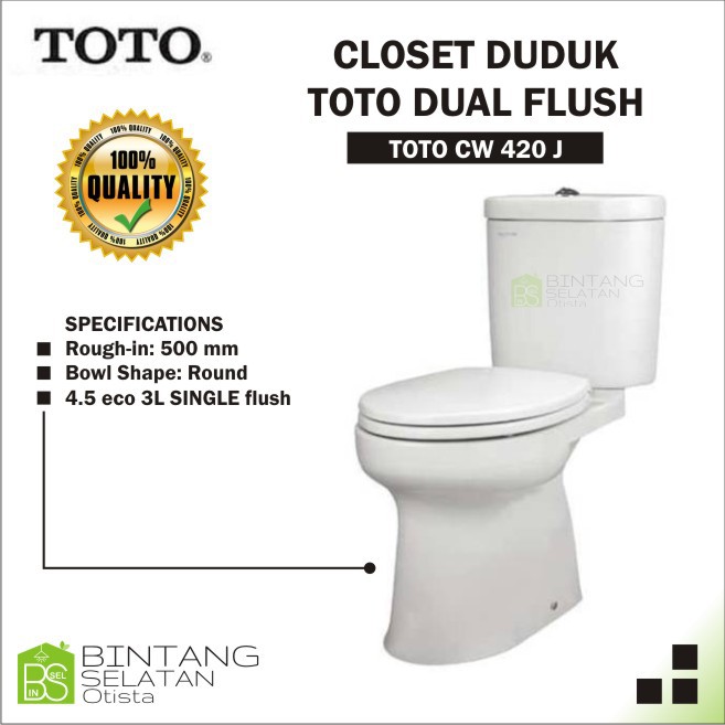 CLOSET DUDUK MONOBLOK TOTO CW 420 J