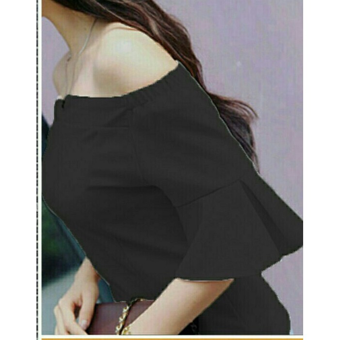 QFS - BLOUSE EYKO / PINK / HITAM / PUTIH / KOREA STYLE