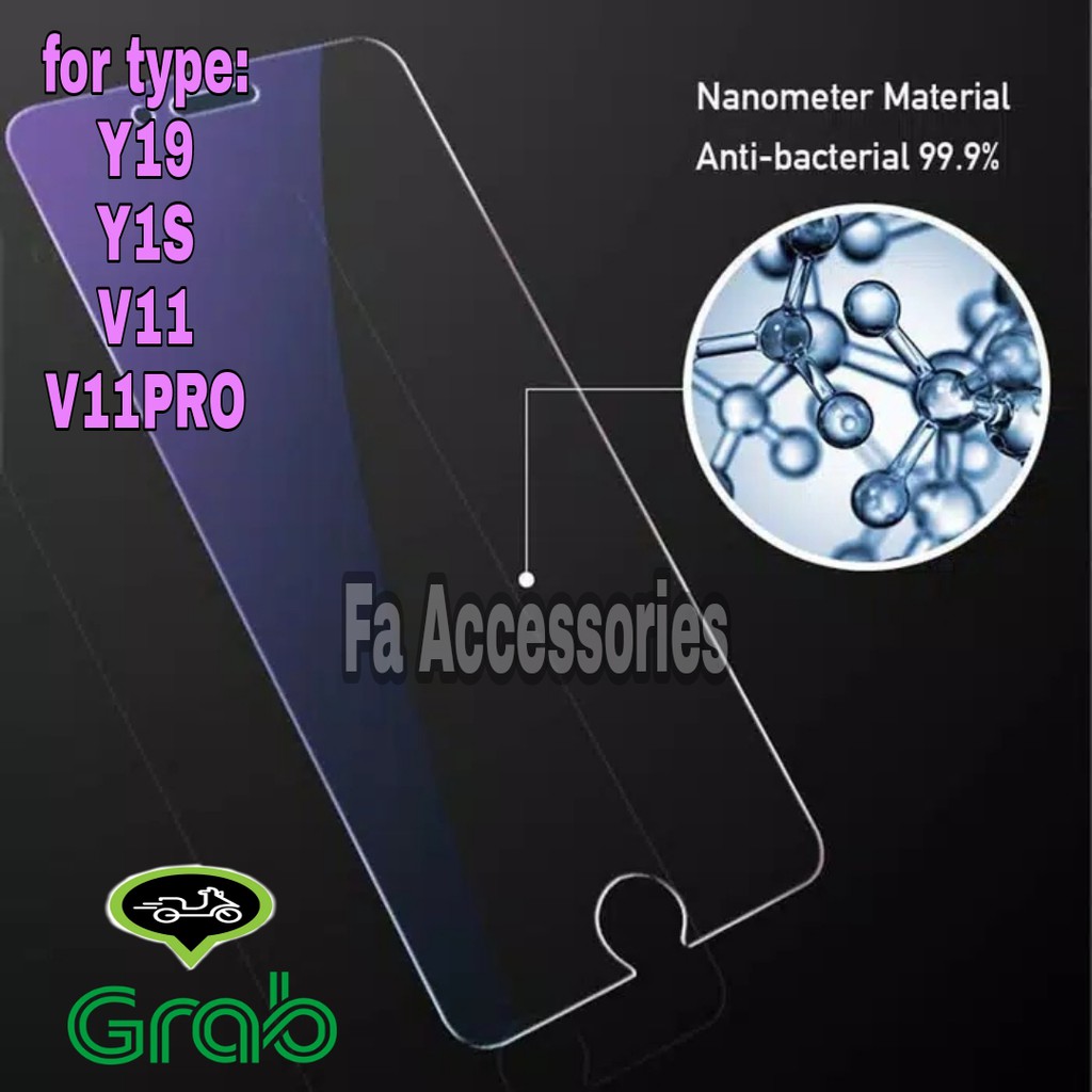 Tempered glass blue vivo y19 y1s v11 v11pro v20 v20se v21 v23 v23e 5G e se pro antiradiasi blue light screen protector