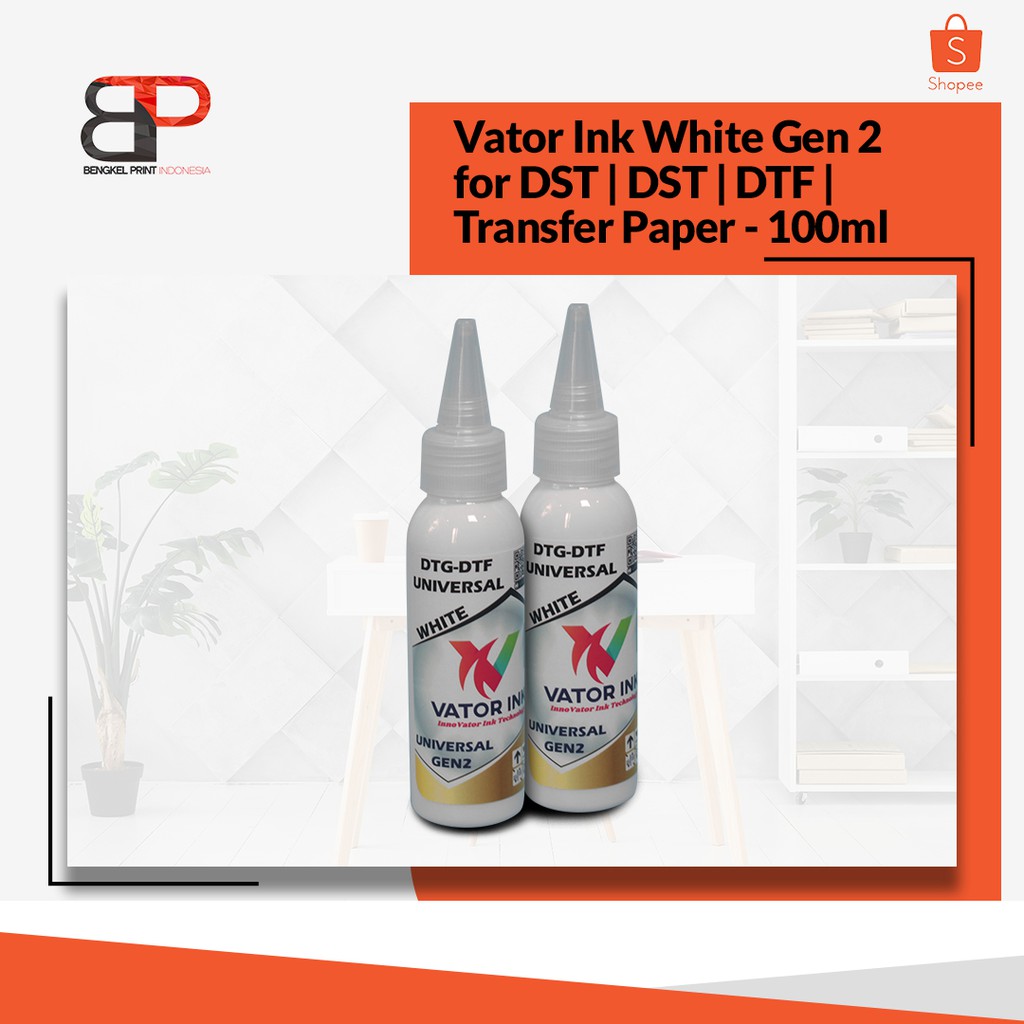 Tinta Vator Universal Gen 2 WHITE for DTG | DST | DTF 100ml