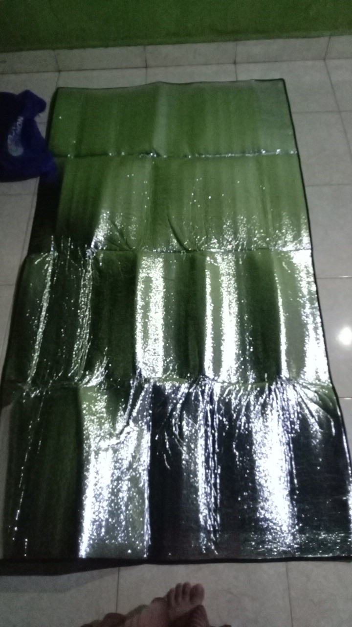 Matras Alumunium Foil 2x1 Meter - Matras Camping - Matras Foil - Alat Tidur Camping