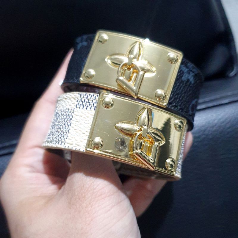 Promo Gelang Kulit Branded Band Motif elv. Premium Quality Gelang tangan Kulit Fashion import  1138