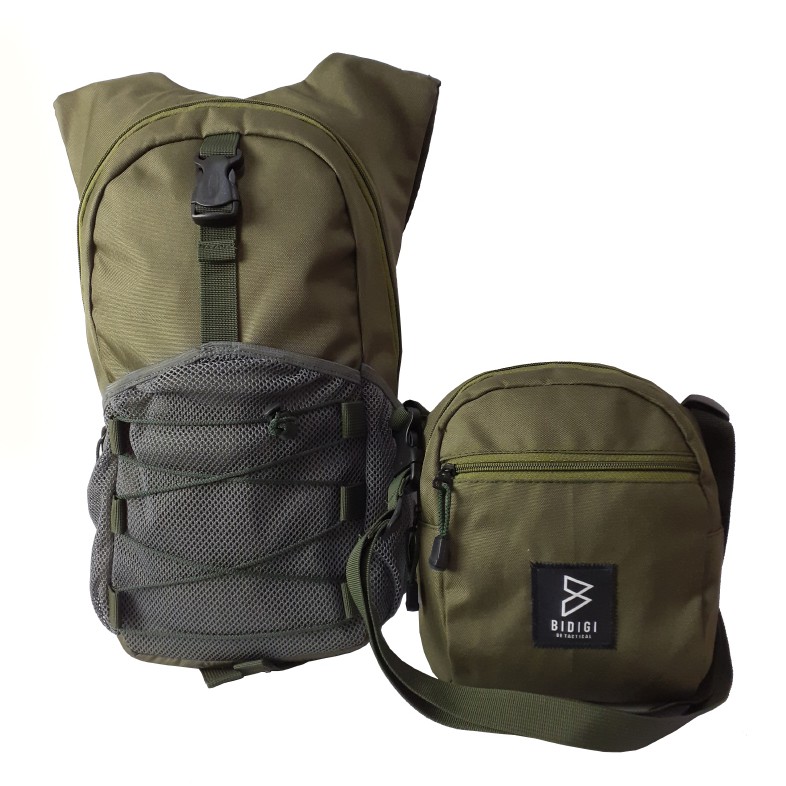 BIDIGI ARMOUR ( 2 IN 1 ) RANSEL SEPEDA ARMY TACTICAL