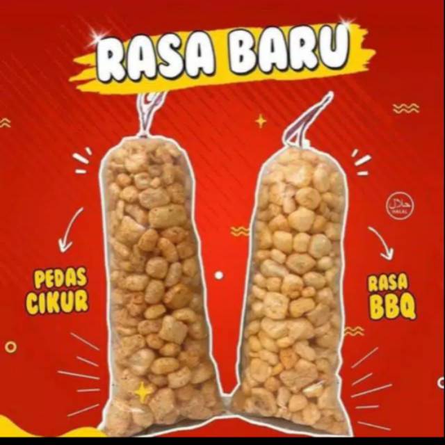 

Dorokdok 500gr Rasa Ori,pedasgurih,pedas cikur dan BBQ