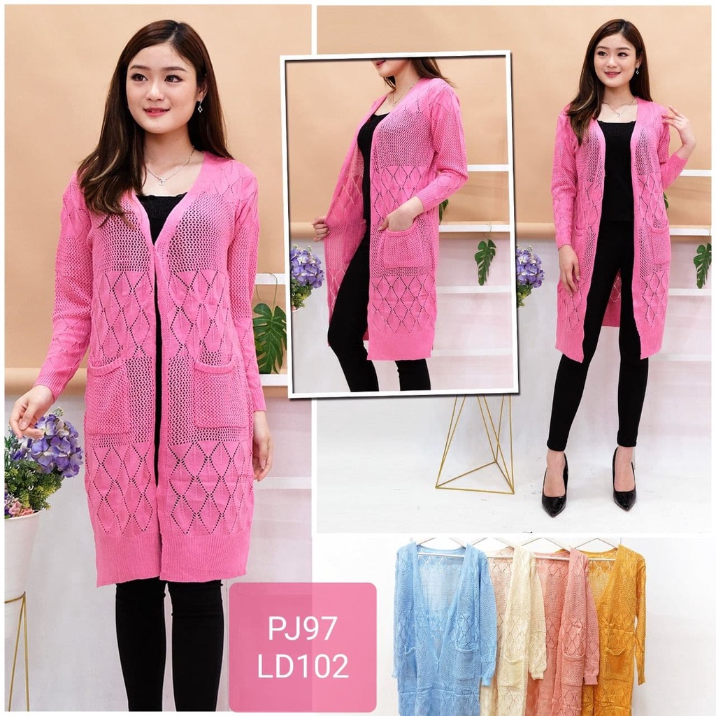 CARDIGAN OVERSIZED RAJUT PANJANG IMPORT BKK