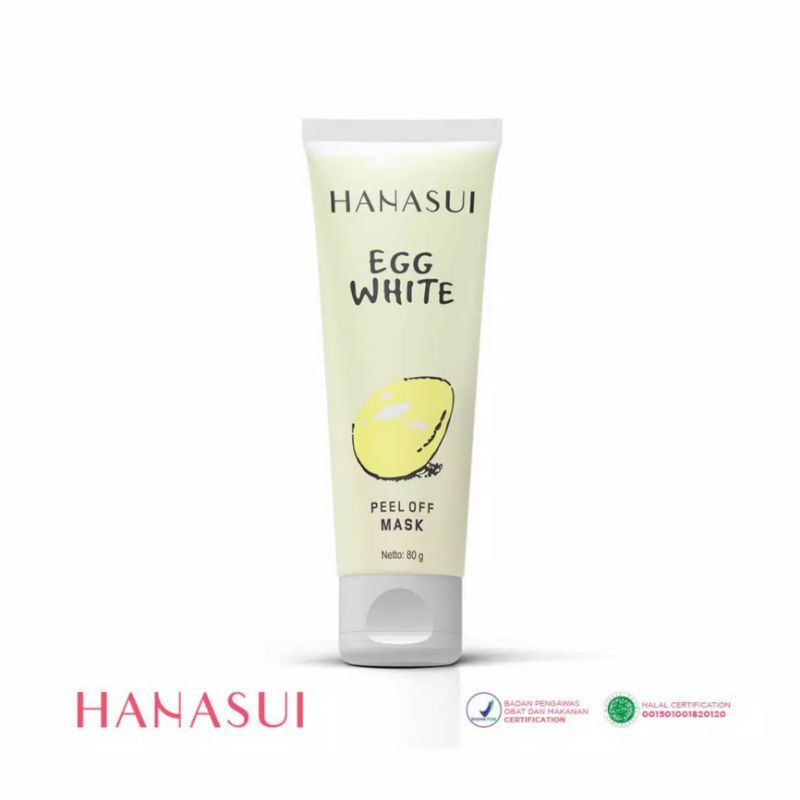 HANASUI Egg White Peel Off Mask - 80g