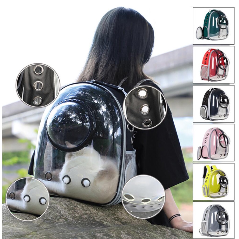 Hugopet Tas Astronot Tas Ransel Hewan Tas Kucing Astronot Pet Travel Bag Tas Gendong Kucing Tas Hewan Peliharaan Pet Cargo Cat Bag Carrier  Tahan Air Yang Nyaman