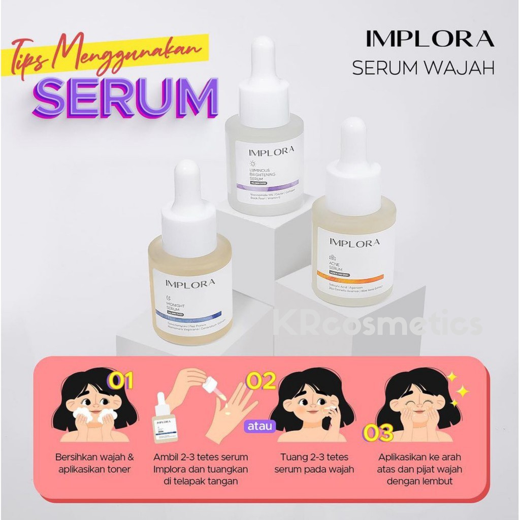 IMPLORA face serum essence wajah 20 ml