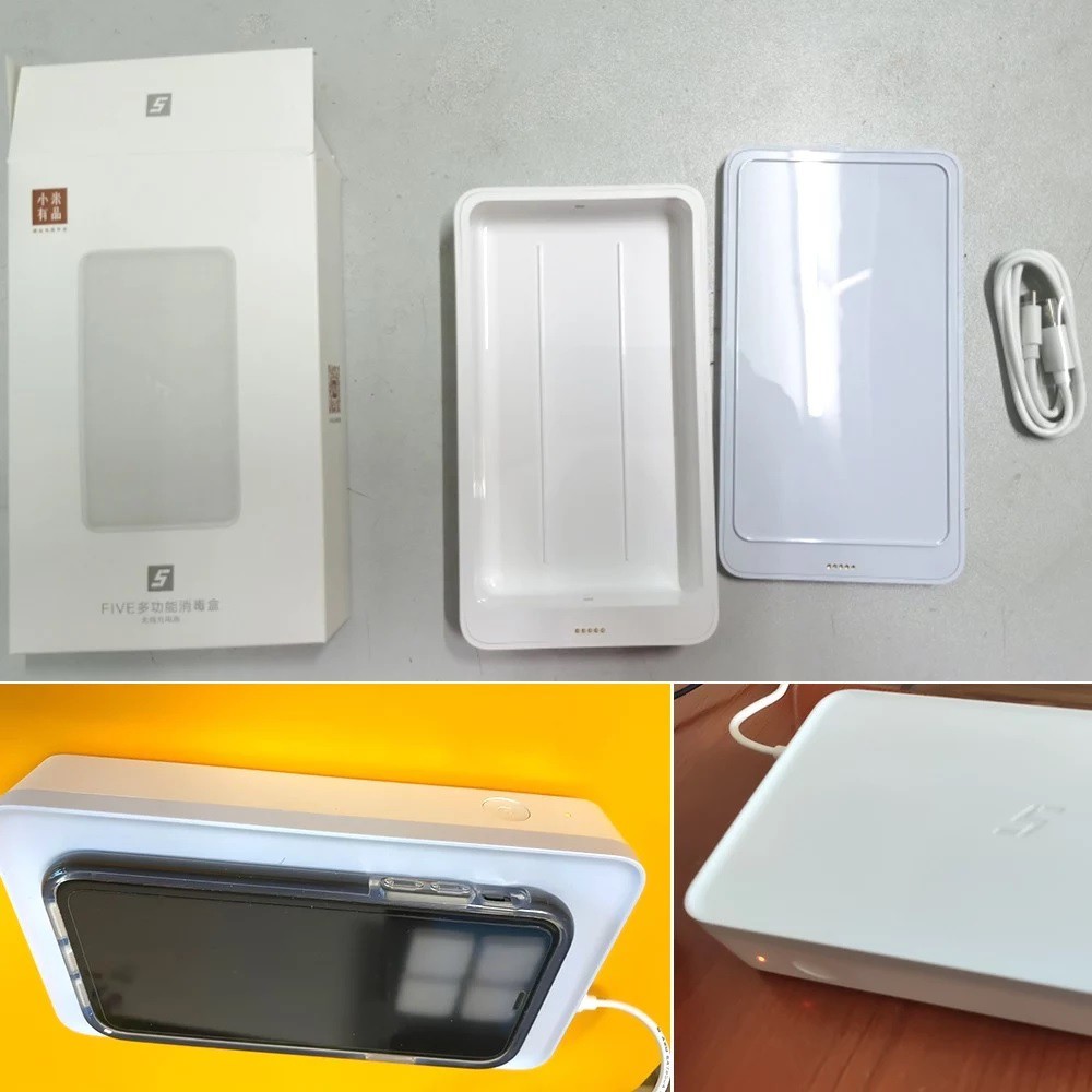 XIAOMI FIVE - UVC Sterilization Box with Wireless Charger - YSXDH001WX - Kotak Steril Multifungsi