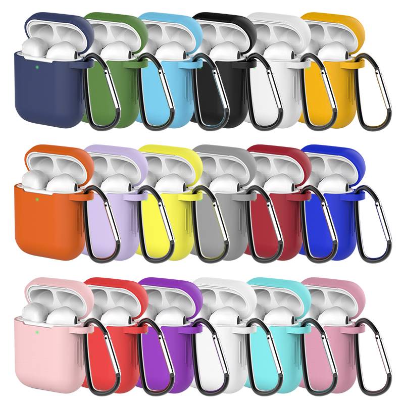 Casing Pelindung Bahan Silikon Untuk Apple Airpods 1 / 2 / 1