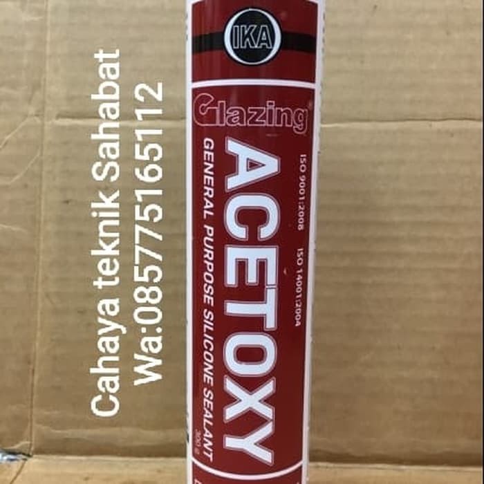 Glazing acetoxy /lem kaca/lem silikon tabung