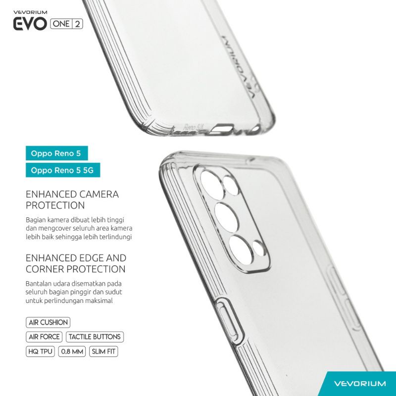 SUPER PROTECTION Clear Case Oppo Reno 3/Oppo Reno 4/Oppo Reno 6 5g Tebal 2.0mm Transparan anti slip