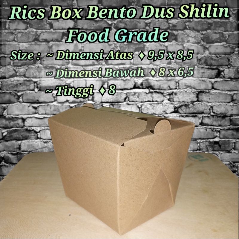 RICE BOX BENTO POLOS/FOOD PAIL LARGE/BOX SHILIN/KEMASAN AYAM GEPREK/BOX FRIED CHICKEN