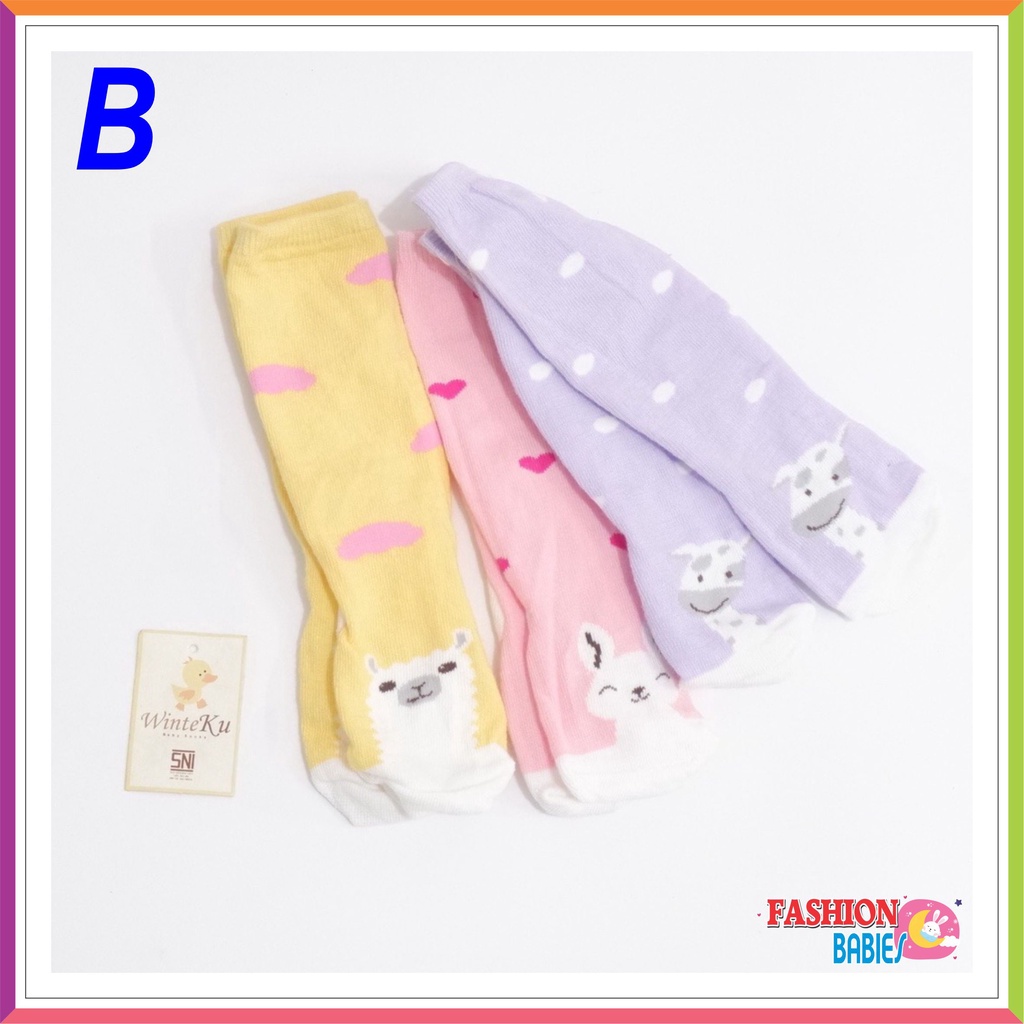 WINTEKU LONG SOCKS BABY | KAOS KAKI PANJANG WINTEKU ISI 3 ❤ Fashionbabies ❤