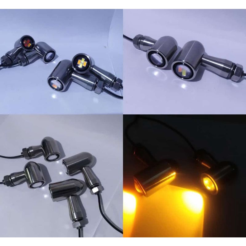 sein riting led stenlis original / sen lampu reting cb 16 led mata classic mini gl gl100 herex kecil