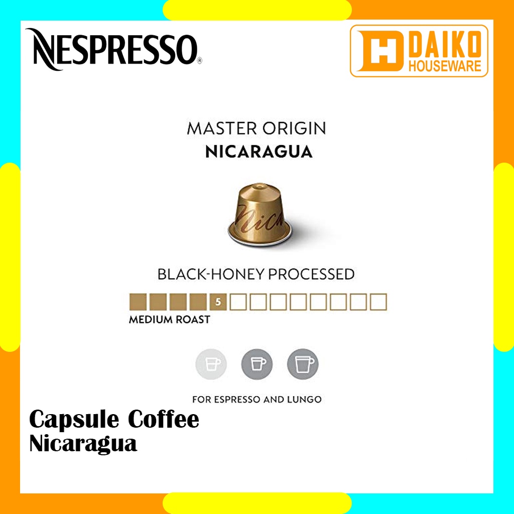 Capsule Nespresso Nicaragua Original Nestle 1 Pack - Coffee Mater Origins Kopi Kapsul Expired Panjang