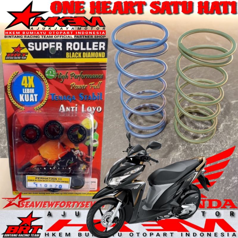 BRT SUPER SPRING VARIO 125 10-15% 20% PERCVT BRT ORIGINAL PAKET PERCVT ROLLER RACING 11 15 16 17 18 
