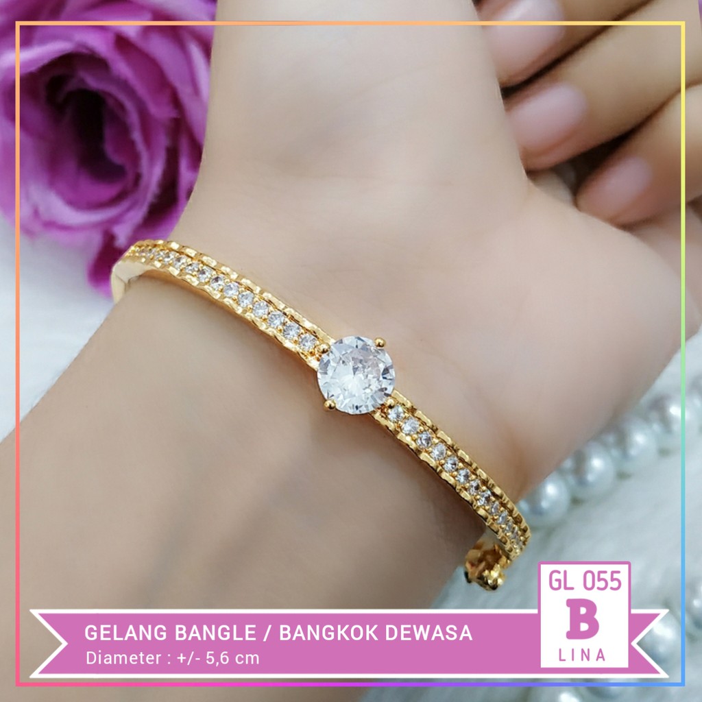 Gelang xuping gelang dewasa bangkok permata lapis emas gold GL 055