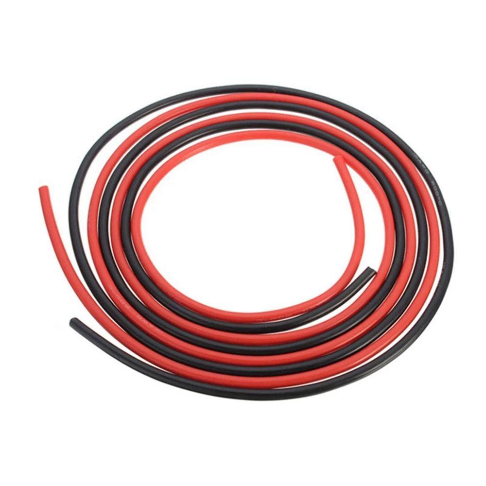 Kabel Silikon SOLIGHTER Hitam/Merah Suhu Tinggi 2meter Jalur Tes