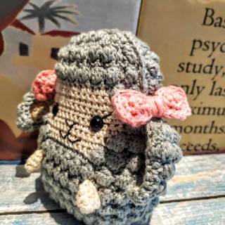 Amigurumi Boneka Handmade Kerajinan Tangan Rajutan  Grey 