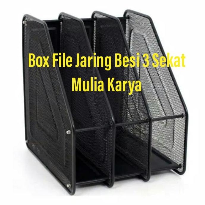 

Office & Stationery | Document Organizer | Box File Jaring Besi 3 Sekat / Tempat Dokumen Jala Besi | Best Seller