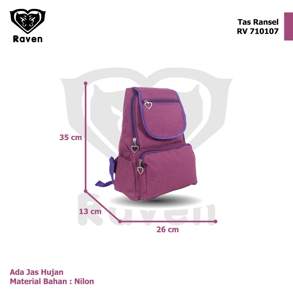 [KLIKTAS] Tas ransel perempuan RAVEN Alamanda 710107 - backpack multifungsi tas punggung modern