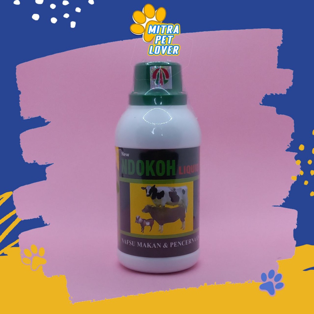 SUPLEMEN JAMU TAMBAH NAFSU MAKAN TERNAK - NDOKOH LIQUID 250 ML ORIGINAL - VITAMIN UNTUK DAYA TAHAN TUBUH IMUN DAN PENCERNAAN SAPI KAMBING BABI - MURAH - PET ANIMAL HEALTHCARE &amp; VETERINARY TAMASINDO OBAT KESEHATAN  HEWAN BINATANG PELIHARAAN MITRAPETLOVER