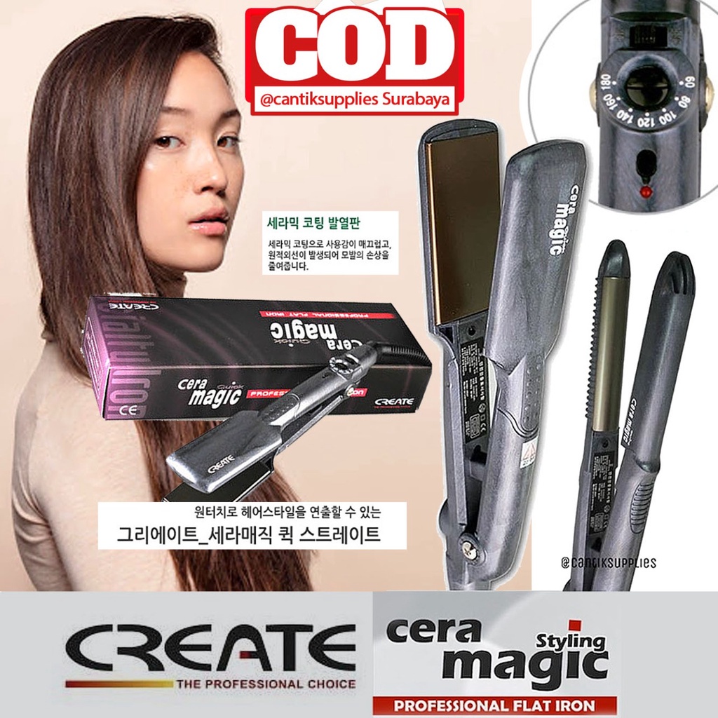 CATOK CERA MAGIC (lebar) ALAT PELURUS RAMBUT FLAT IRON ORIGINAL