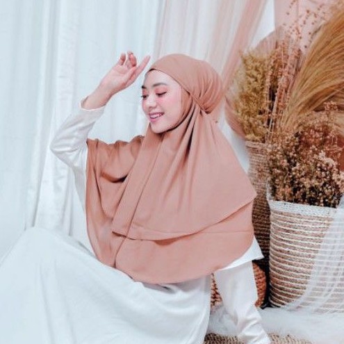 KHIMAR AISHA 2 LAYER /BERGO TALI 2 LAYER