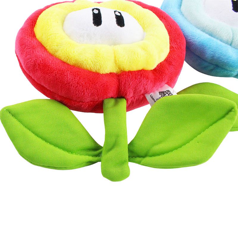 Super Mario Brothers Fire Flower Stuffed Toy Sunflower Plush Doll Cushion Gift