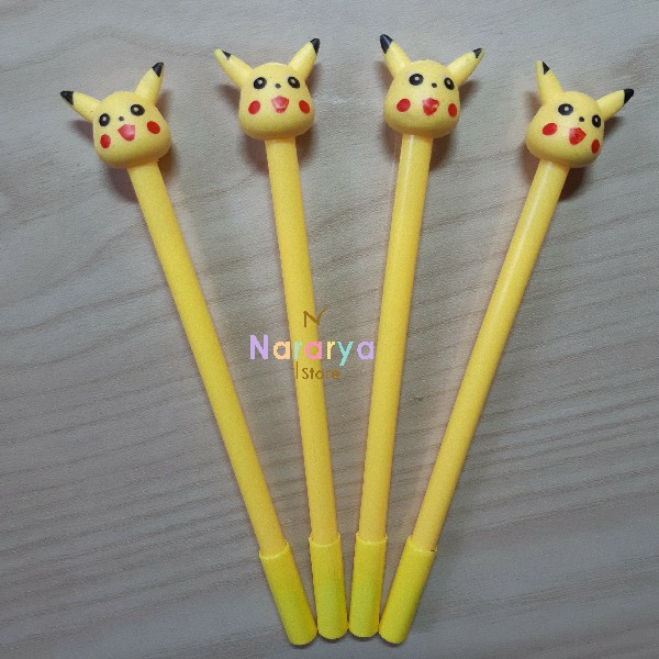 

2x Gel Pen Pikachu / Gel Pen Karakter / Gel Pen Lucu / Pulpen Lucu / Alat Tulis Sekolah