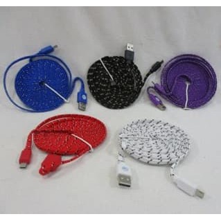 Kabel Data USB Charger HP 3 Meter/Kabel USB Tali Sepatu