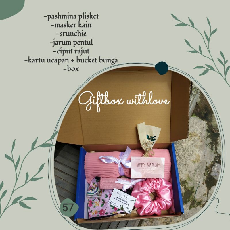 

GIFTBOX HIJAB GIFTBOX TAS KADO ULANGTAHUN KADO WISUDA KADO NIKAH WANITA