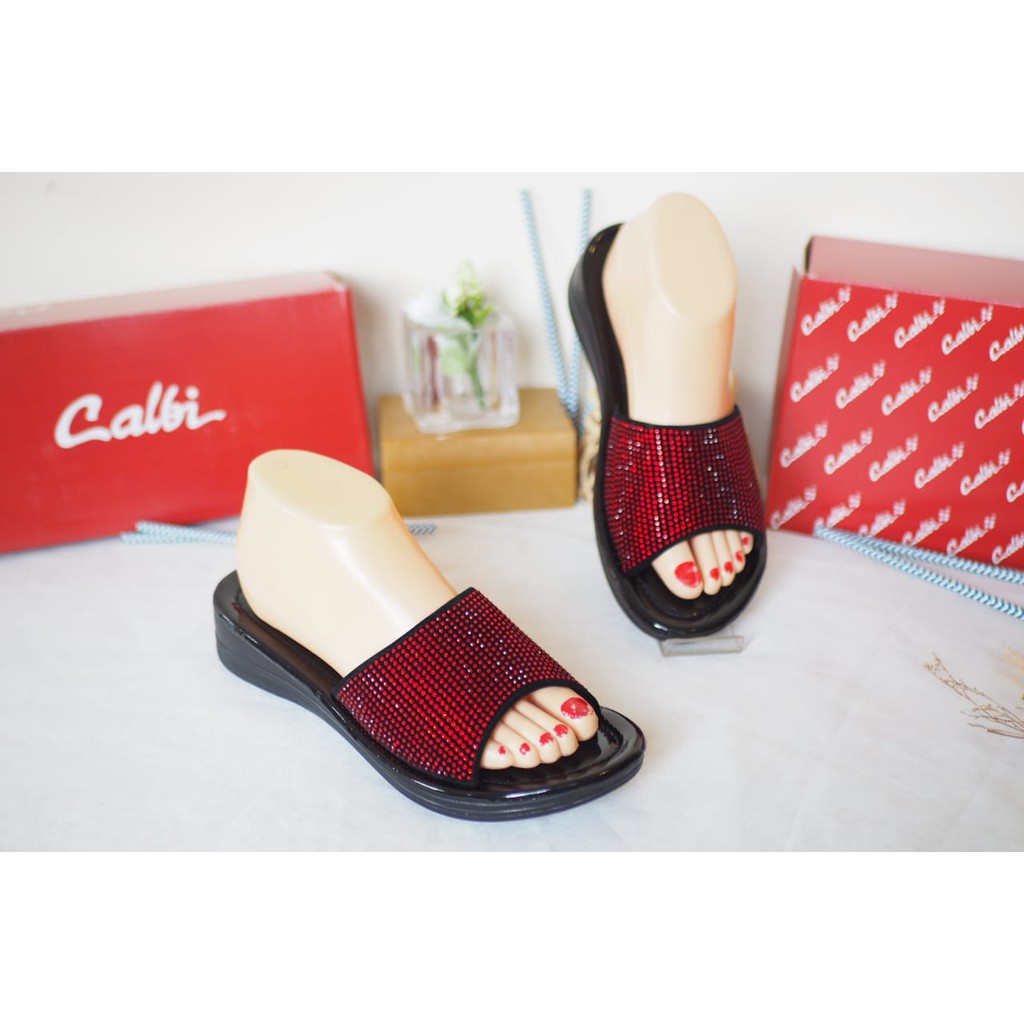 SANDAL WEDGES WANITA CALBI RAX 1292 ORIGINAL TERBARU