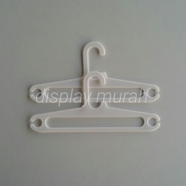 Hanger Plastik Anak 12&quot; putih perlusin