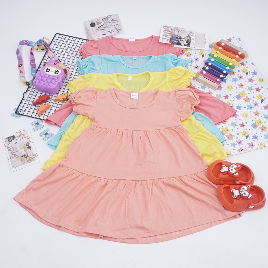 Baby Dress YUKI 1-4 Tahun Daster Anak Perempuan Susun Bayi Newborn Balita Batita Lucu Cute Princess New Born Gamis Babygirl Baby Pink Biru Hijau Kuning Yuki Girl Umur Usia Bulan Baju Dres Gaun Pesta Cewe Cewek Ultah Princess 1 2 3 5 6 7 8 9 10 11 12 18 24