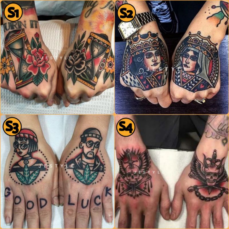 Tattoo Temporary Couple Sepasang Tangan Shopee Indonesia