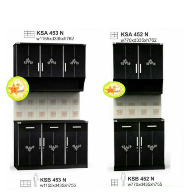 Jual KITCHEN SET/LEMARI DAPUR ATAS BAWAH | Shopee Indonesia