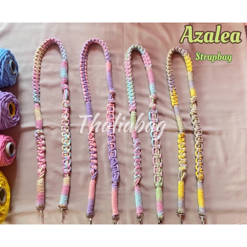 READY STOK STRAP BAG MACRAME AZALEA BY THALIABAG // TALI TAS MURAH // SLINGBAG // SHOULDERBAG // KEYCHAIN // HANDMADE // GANTUNGAN TAS // MACRAME