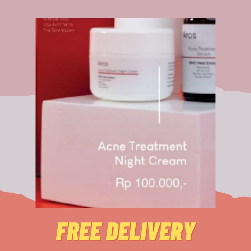 ACNE SKINCARE CREAM NIGHT CREAM BPOM HALAL NIGHT SKINCARE