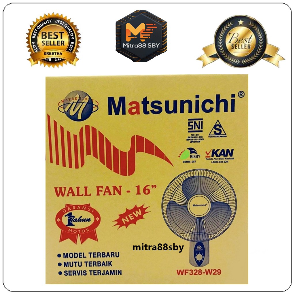 Mitra88sby Kipas Angin Dinding ( Wall Fan ) FB328-W15 w28 w29 w11 16 inch