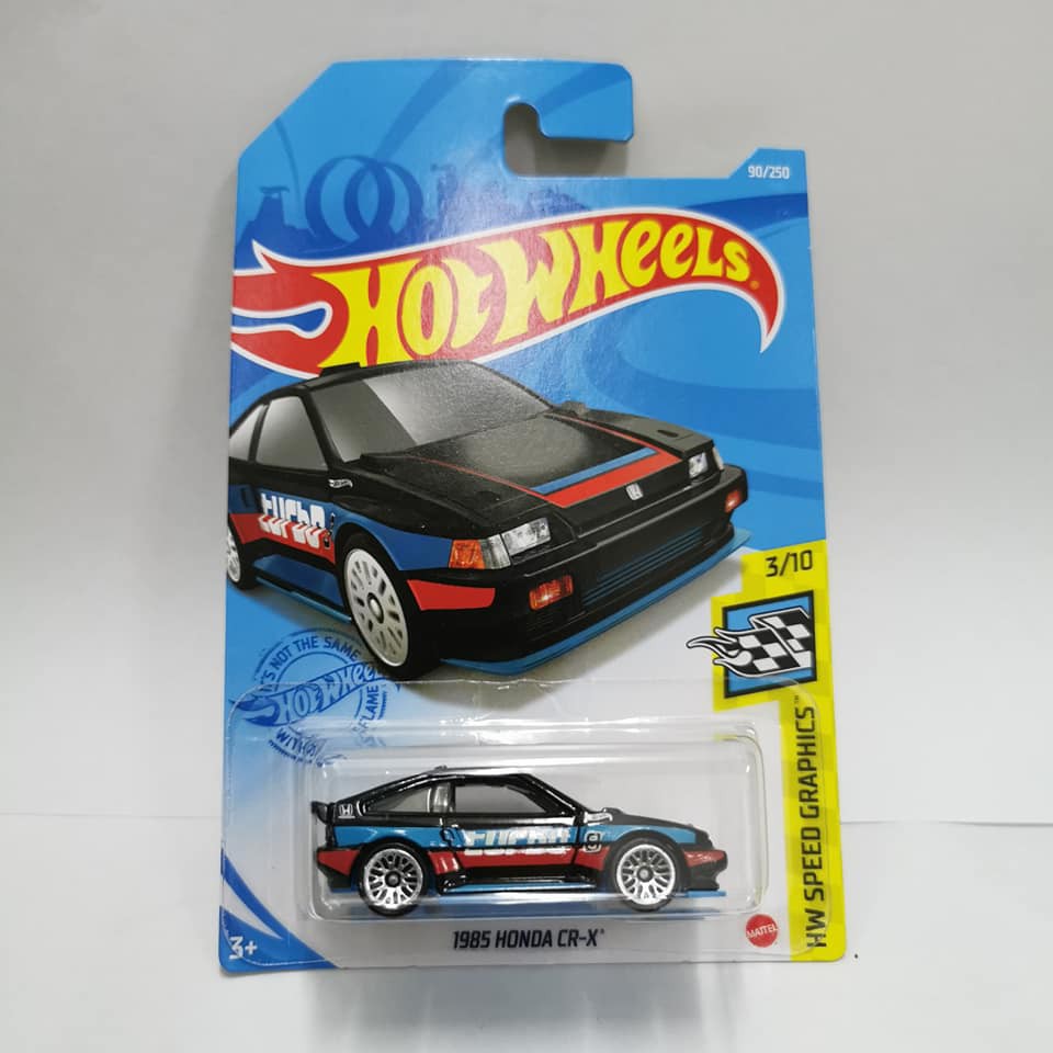 Diecast Hot Wheels 1985 HONDA CR-X CRX CR X Hitam Turbo HW Hotwheels Lot L &amp; M 2021