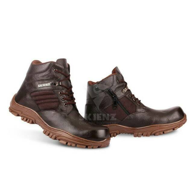 SEPATU SAFETY SEMI BOOTS SKIENZ PRIA KULIT BOOT SAVETY BUT SEPTI BUTS SEVTI