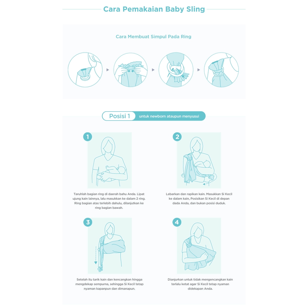 GEND39 GENDONGAN RINGSLING TWEELING &amp; CO BABY SLING CARRIER