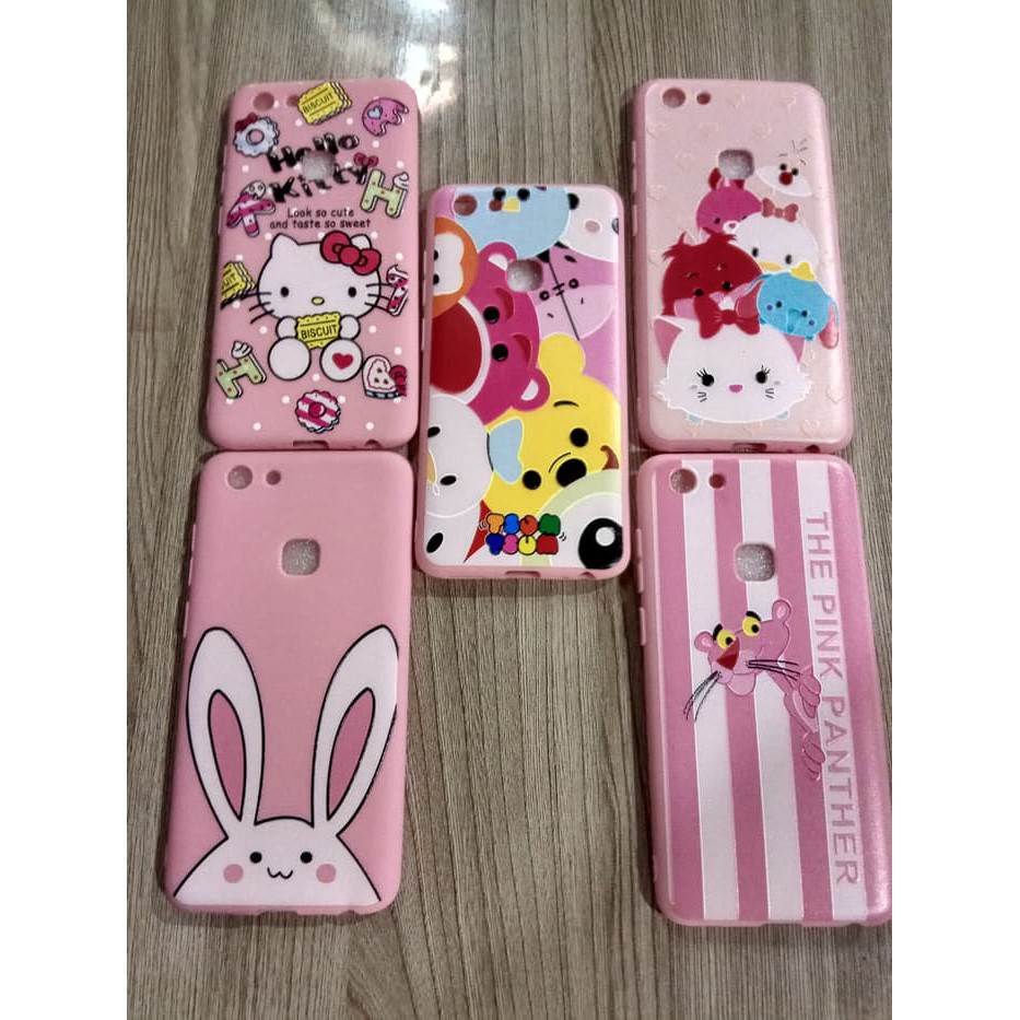 Ready Pink Case Karakter Vivo V7 Case Pinky Motif Vivo V7 Case Vivo V7
