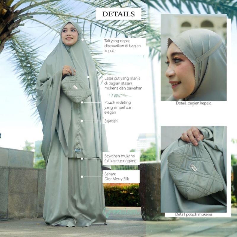 FATIMAH MUKENAH BY GREENISM/MUKENA FATIMAH BY GREENISM