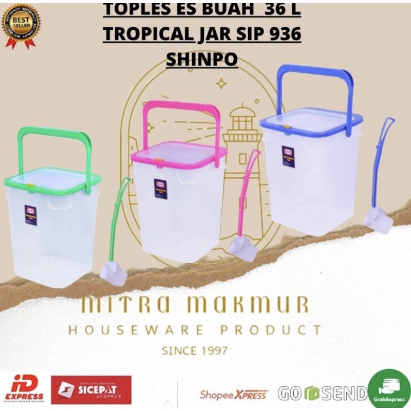 SHINPO - TOPLES ES BUAH + GAYUNG 36 LITER / AKUARIUM ES BUAH